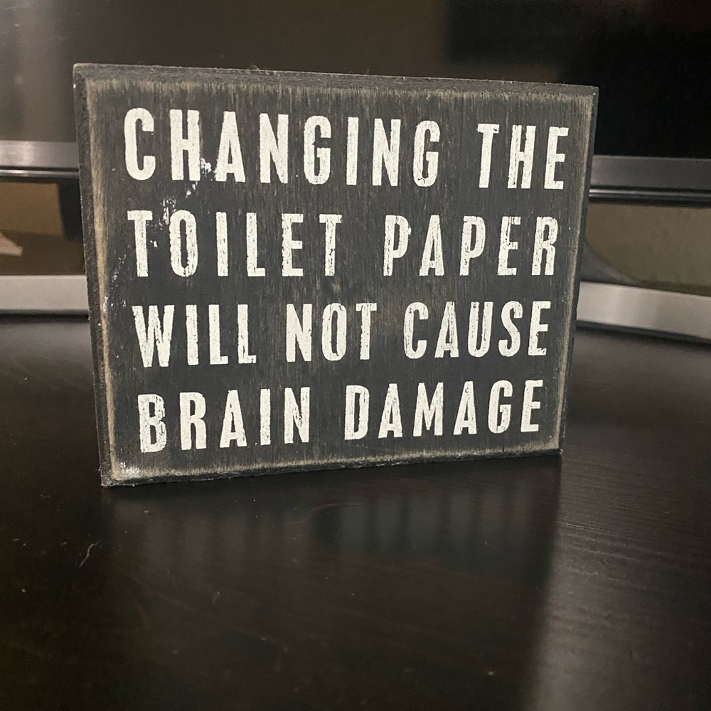 Bathroom Decor Wood Sign